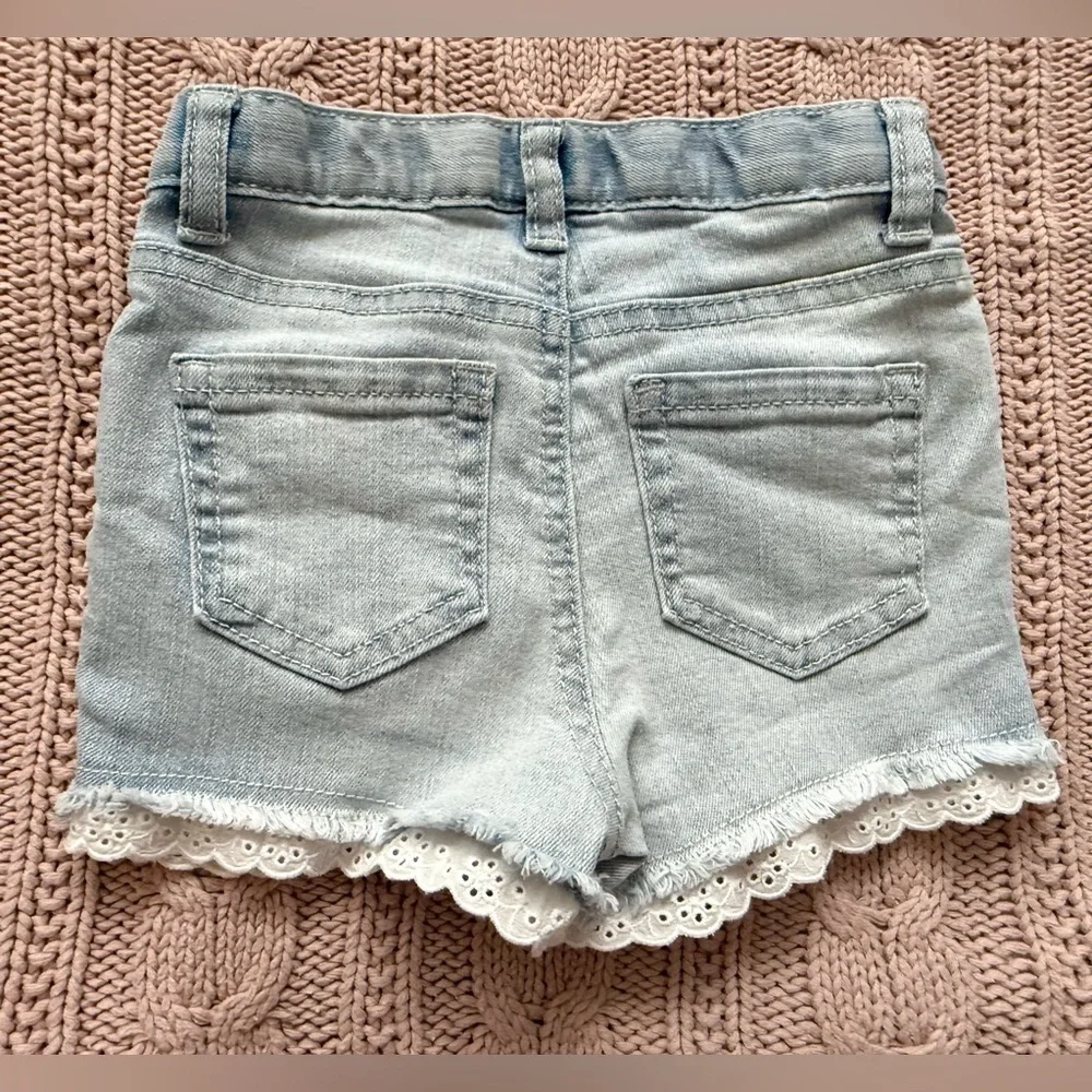 Cat & Jack Super Stretch Denim Shorts — Size 3T